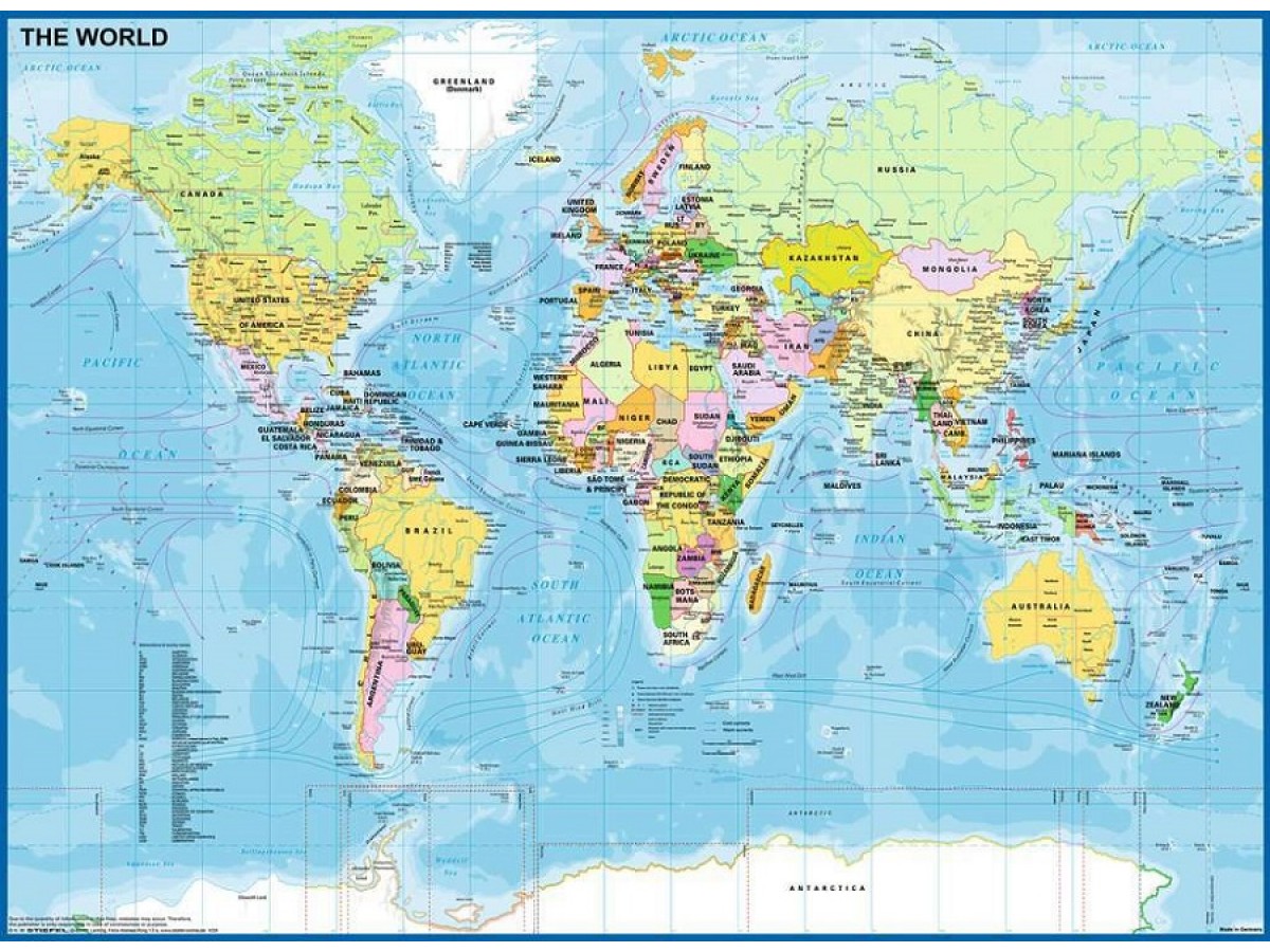 Map of the World Pussel 200 bitar Map of the World Pussel 200 bitar